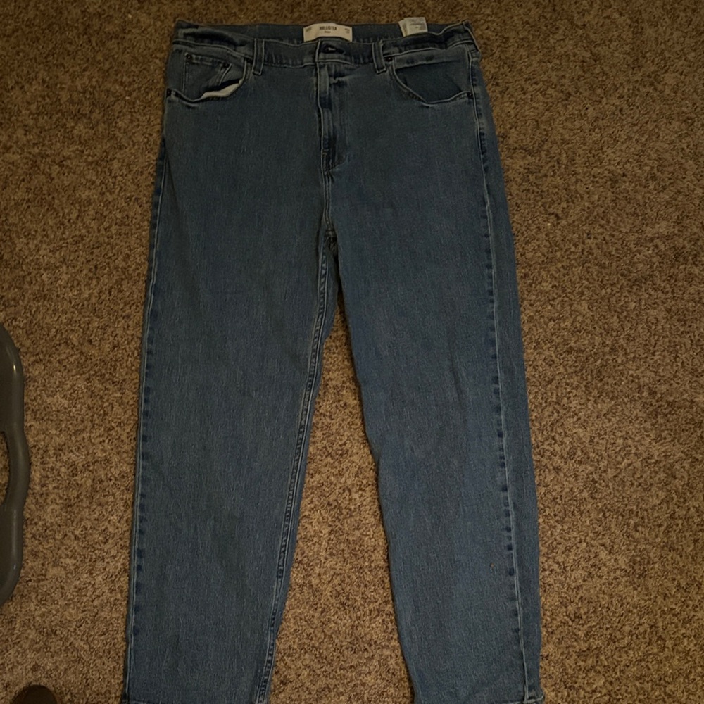 Men's Blue Jeans baggy fit hollister